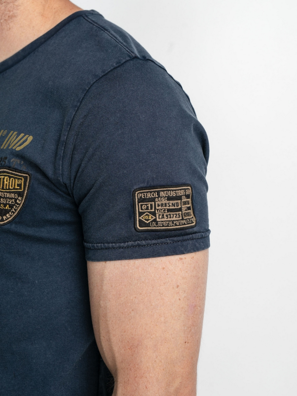 Petrol T-shirt | navy 1030-607-Midnight & Streetbeat.fi