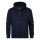 Petrol zip hood plus size 3040-3030-Navy blue