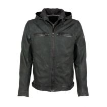 GM Leather jacket 1201-0604-Vintage dark green