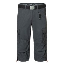 Timezone Miles 3/4 shortsit-Black minimal