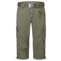 Timezone Miles 3/4 shortsit-Light olive