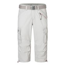 Timezone Miles 3/4 shortsit-Silver grey minimal