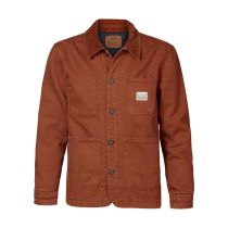 Petrol denim jacket 3040-003-Dark caramel