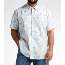 Petrol shortsleeve shirt plus size 1050-4190-Seashell
