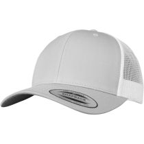 Retro Trucker cap-Silver-white
