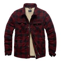 Vintage Ind. Sherpa jacket-Wine red