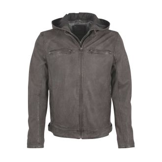 GM Leather jacket 1201-0604-Vintage grey