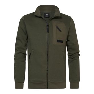 Petrol Sweat zip jacket 3030-307-Hunter green