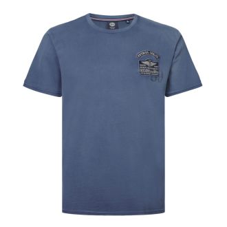 Petrol T-shirt 1040-6070 Plus size-Petrol blue