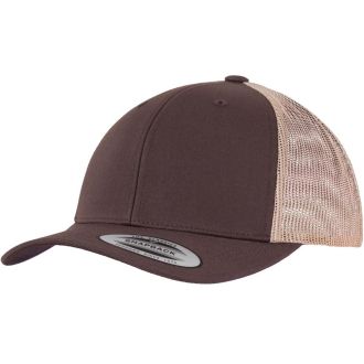 Retro Trucker cap-Brown-khaki