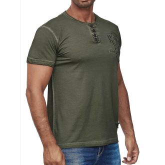 Rysty Neal T-shirt 6784-Dark olive