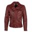 GM Leather jacket 1201-0468-Wine red