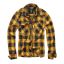 Checkshirt longsleeve-Black/yellow