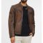 GM Leather jacket 1201-0485-Brown