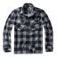 Jeff fleece Shirt Jacket-Black-grey