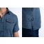Petrol shortsleeve shirt 1040-412-Petrol blue