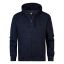 Petrol zip hood plus size 3040-3030-Navy blue