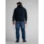 Petrol zip hood plus size 3040-3030-Navy blue