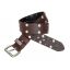 Rusty Leather belt-Brown